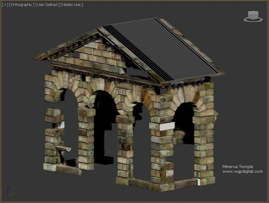 Minerva Temple - 3ds max