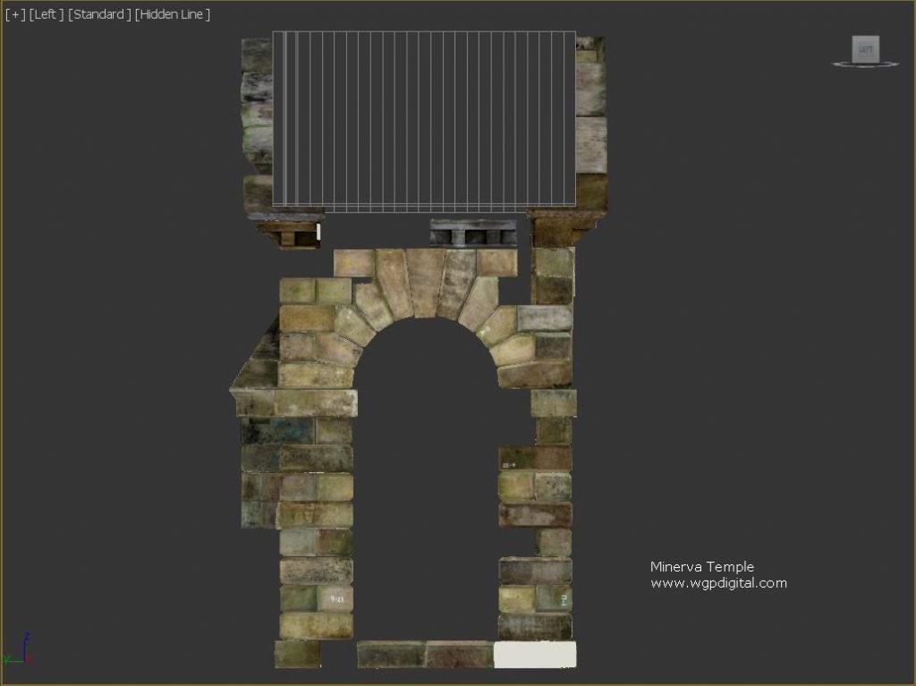 Minerva Temple - 3ds max - side view
