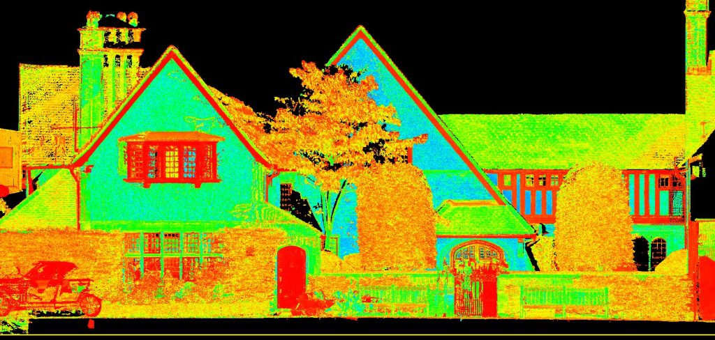 Raw laser scan data - required output was 2d plans, elevations and sections - wgpdigital